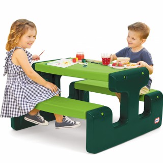 Iškylos stalas su 2 suoliukais vaikams | Go Green | Little Tikes